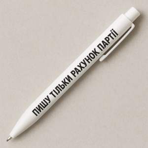 Ручка 'Пишу тільки рахунок партії'
